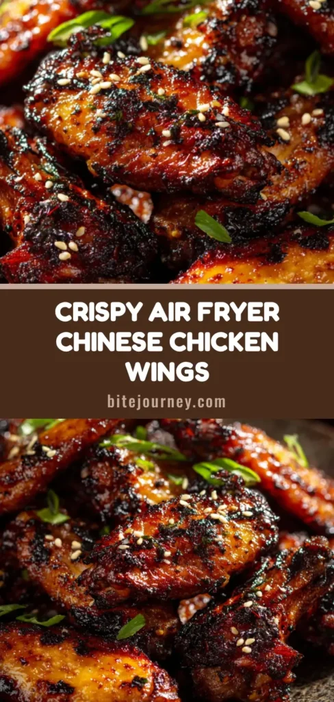 A dynamic pile of authentic Chinese chicken wings glistening with a soy garlic glaze, garnished with sesame seeds and scallions on a rustic stoneware plate.