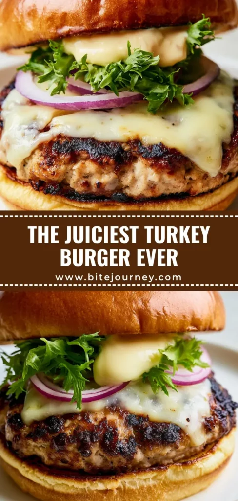 A gourmet Turkey Burger Recipe featuring a seared patty, melted white cheddar, and frisee on a brioche bun.