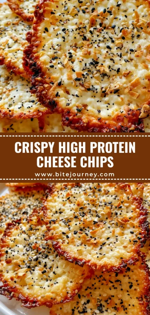 Cottage Cheese Chips (Crispy Everything Bagel Snack) 4 A stack of crispy circular Cottage Cheese Chips on a white ceramic plate, featuring golden-brown lacy edges and everything bagel seasoning.